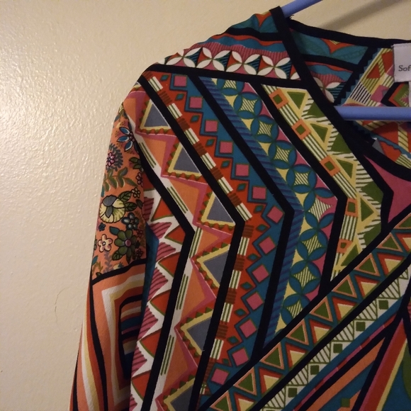 Soft Surroundings Aztec Print Tunic Size Medium - Picture 3 of 10